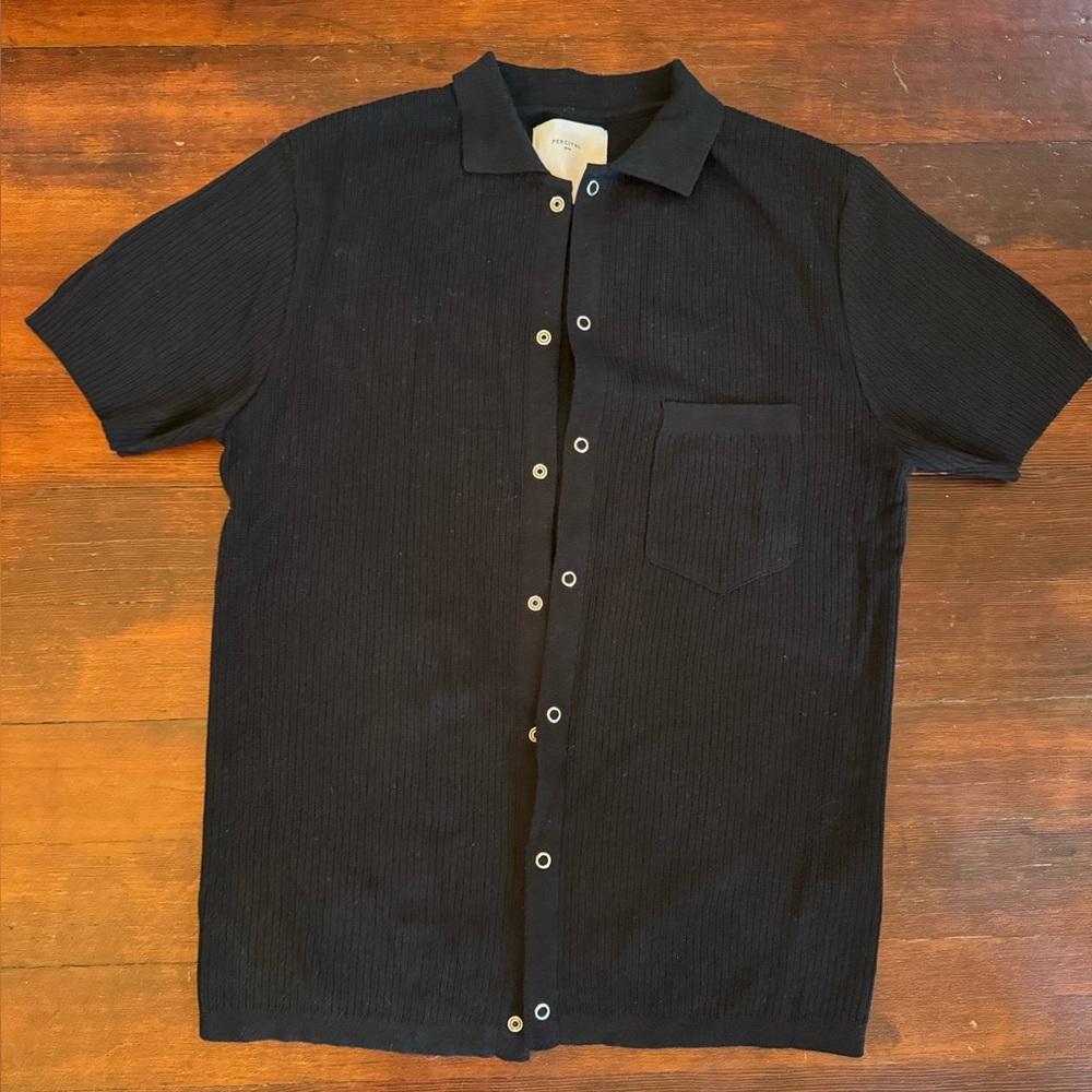 Percival Pablo Cuban Knitted Shirt